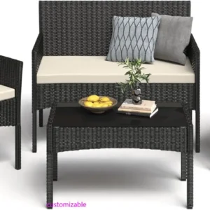 4 Pieces Patio Furniture Set