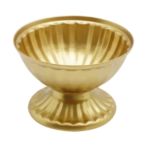 10 PCS Metal Vase White/Bright Golden Iron Vase Flower Pot