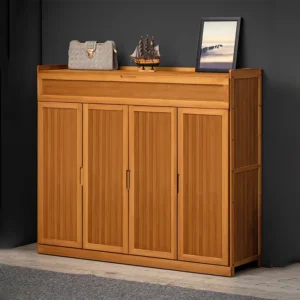 Modern Bamboo Rack Storage Shoe Cabinet Organizer