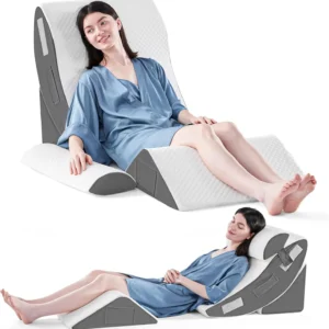 Bed Wedge Pillow Set for Sleeping,